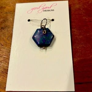 Sugilite and silver pendant 1”